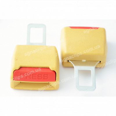 Заглушка ременя безпеки бежевий. (пара)