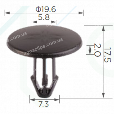 C 1394 Кліпса Honda Acura 91501SEA003