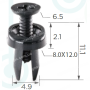 C1395 Кліпса Ford Mazda Lincoln 3M8Z1502316-A 3M8Z1502316A GJ6E-50715-A GJ6E-50-715A GJ6E50715A GJ6E-50715-B GJ6E05