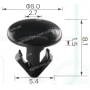 C 1396 Кліпса Nissan Infinity 80850CA003