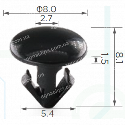 C 1396 Кліпса Nissan Infinity 80850CA003