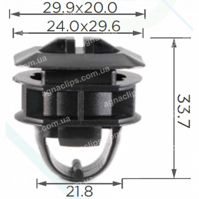 C 1644 Комплект Mercedes A0099884278 кріплення накладки порога