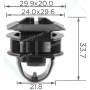 C 1644 Комплект Mercedes A0099884278 кріплення накладки порога