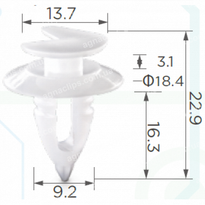 C 1844 Кліпса Fiat Alfa Romeo Lancia 60507749 0046306526