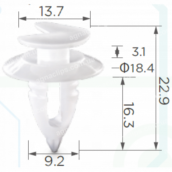 C 1844 Кліпса Fiat Alfa Romeo Lancia 60507749 0046306526
