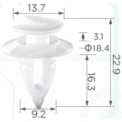 C 1844 Кліпса Fiat Alfa Romeo Lancia 60507749 0046306526