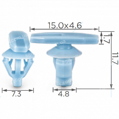 C 1853 Кліпса Honda Acura 90651TP8003 91568TR0003
