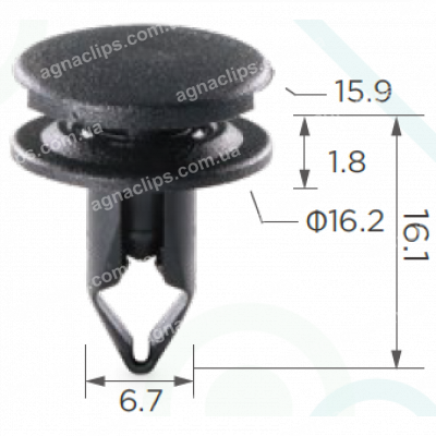 C 1864 Кліпси Honda Acura 90667TC0U01ZA