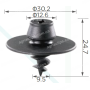 C 1865 Тримач килимків T=29.9, D=12.4, H=24.3, F=9.2 VW 3D0864812AB41