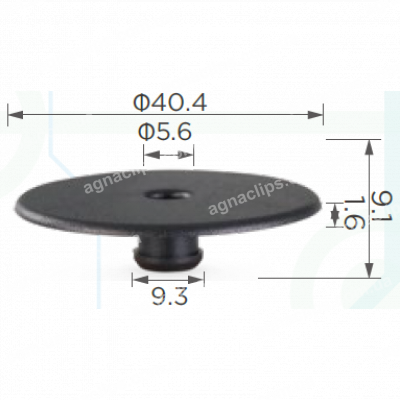 C 1870 Кліпса килимків T=40.5, F=9.2 Audi Q3