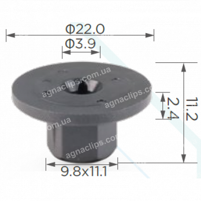 C 1872 Гайка VW Audi Skoda Seat N90757901