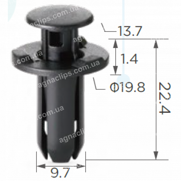 C 1873 Кліпса Honda Acura 90501SDR003