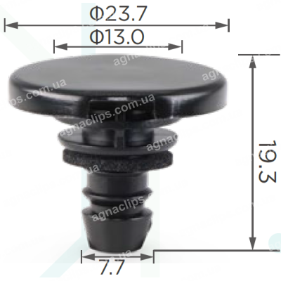 C 1878 Кліпса Subaru 909130118 накладки порога