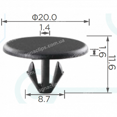 C 1882 Клипса Peugeot Citroen Renault 6995V6