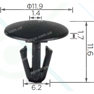 C 1884 Кліпса Fiat Alfa Lancia Peugeot Citroen Volvo 9605146380 6999A3 6999T4 6992K8