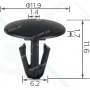 C 1884 Кліпса Fiat Alfa Lancia Peugeot Citroen Volvo 9605146380 6999A3 6999T4 6992K8