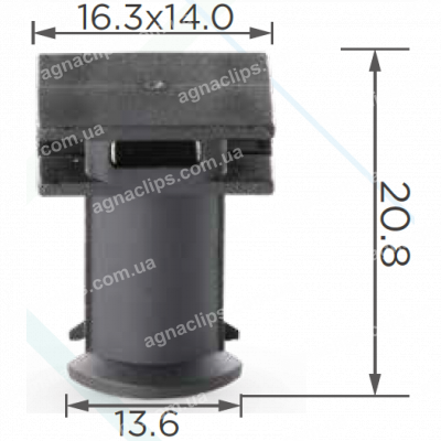 C 1885 Тримач T=16.2*13.9, L=15.2 VW
