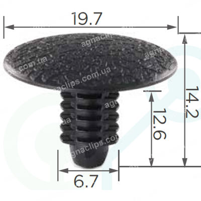 C1891 Кліпса Renault Peugeot Citroen Fiat Alfa Lancia 6992C6 6999T1 82412036 710353080