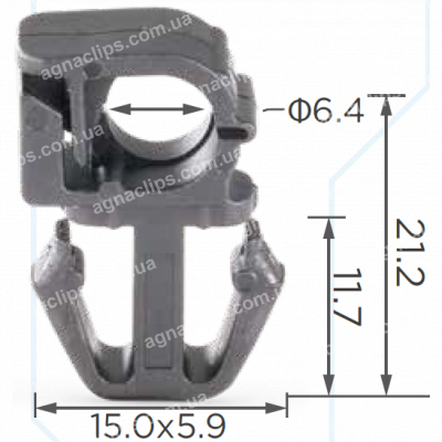 C 1900 Тримач Ford F=14.9, L=23.4, D=6.6