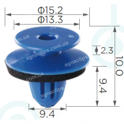 C 1867 Кліпса VW Seat Skoda Mercedes Audi 8U0853909