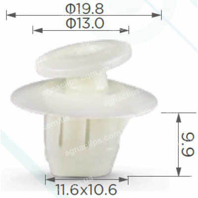 C 1106 Кліпса Volvo Toyota 8149621010 кріплення ліхтарів та повторювачів