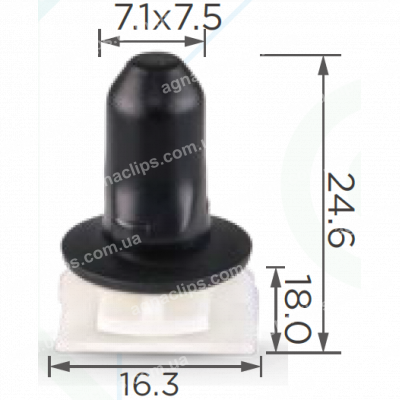 C 1871 Кліпса VW Audi Seat Skoda 3C0853586 молдингу порога