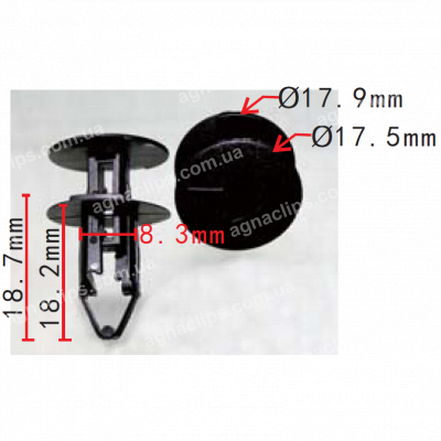 C 1887 Клипса Ø8.3 Nissan Opel Renault Dacia Ford 054000001R