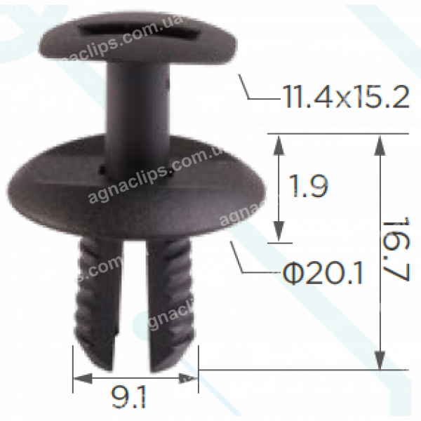 C 1889 Кліпса Citroen Peugeot Renault Mercedes VW A0009913940 2E1857784 6J0853379 856553 7703072416