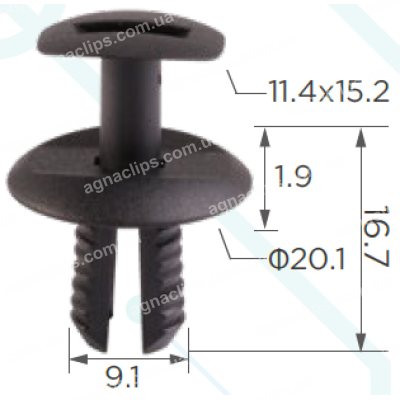 C 1889 Кліпса Citroen Peugeot Renault Mercedes VW A0009913940 2E1857784 6J0853379 856553 7703072416