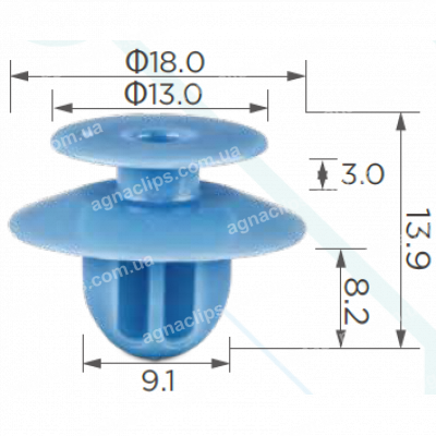 C 1910 Кліпса Mitsubishi MU000588 MU000977