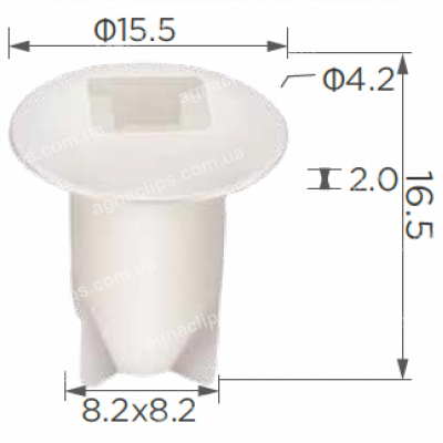 C 1915 Кліпса Renault Opel Nissan 7703081184