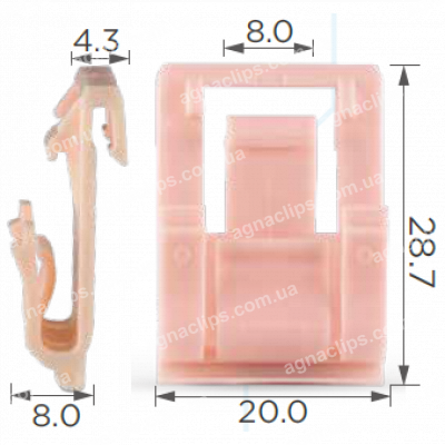 C 1927 Кліпса Honda 91503T2AA01