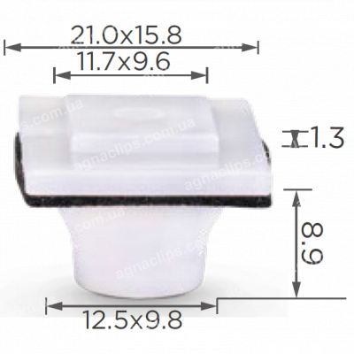 C 1928 Кліпса Honda 75316TP6A01 молдингу двері
