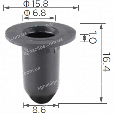 C 1973 Втулка молдингу Audi Seat Skoda VW 3C0853586