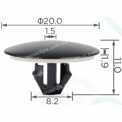 C 1941 Кліпса Toyota Lexus 9046706205C0