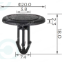 C 1952 Кліпса Honda 91501SEA003 91501SNA003 37112KBS900
