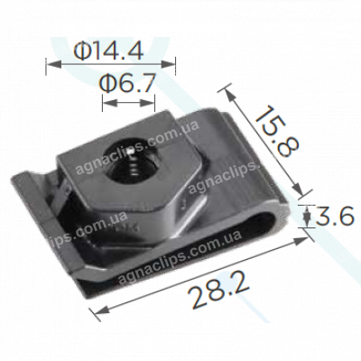 C 1969 Скоба Nissan Infiniti 9600A0241 решітки радіатора