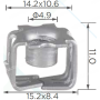 H 2185 Скоба M6 15.2x11 GM