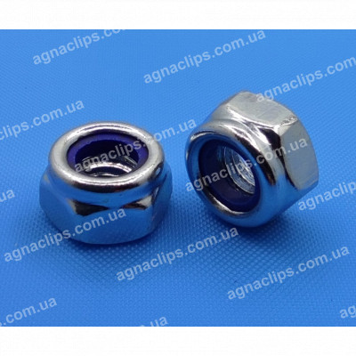 Гайка М6 з фторопластовим вкладишем