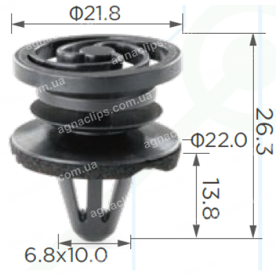 C1848 Кліпса VW 5X0867299