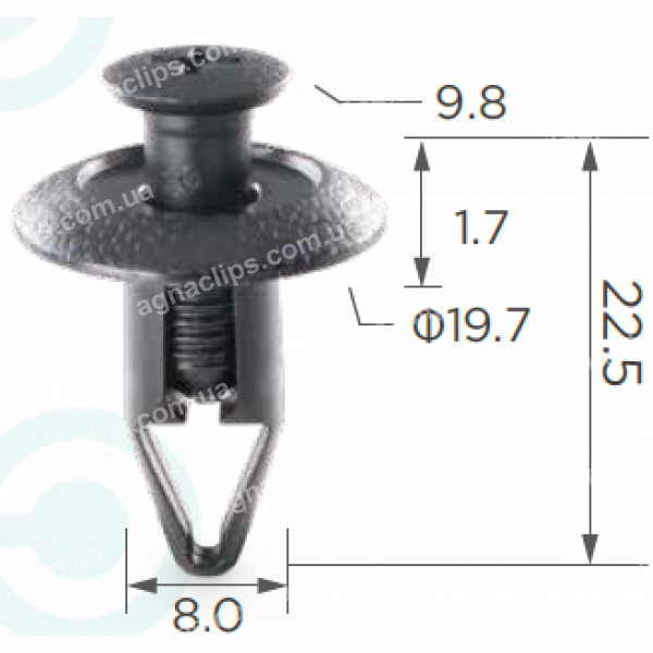 C 1914 Кліпса Mitsubishi MU001220 MU000695