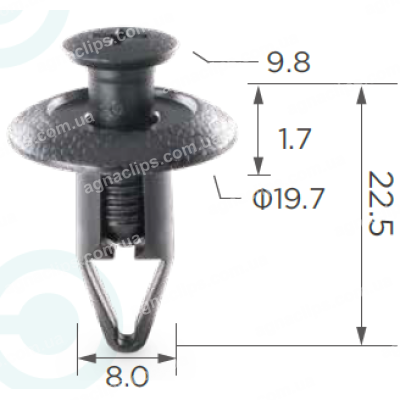 C1914 Кліпса Mitsubishi MU001220 MU000695