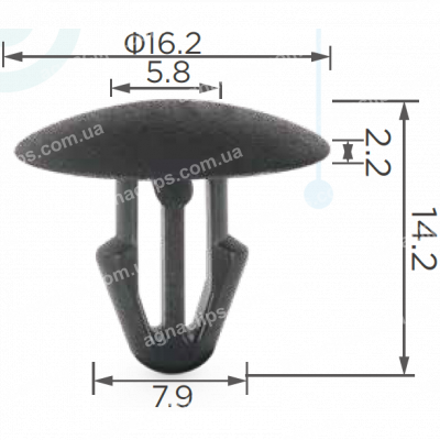 C 1921 Кліпса Honda 91504TBAA01