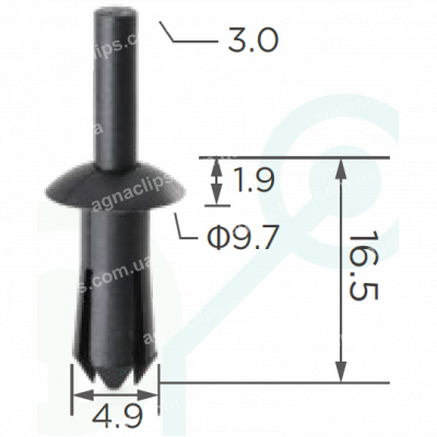 C 1951 Кліпса Mercedes A6389840261 A0009905692