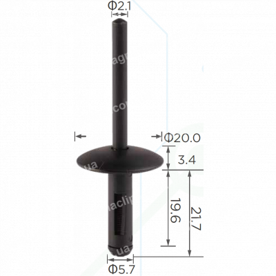 C 1988 Кліпса обшивки BMW 07147293278