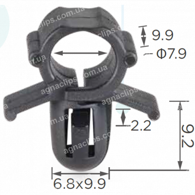 C 1989 Утримувач проводки Hyundai F=7.0, H=19.3