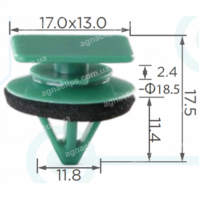 C 1980 Кліпса Mazda D10E51SJ3 молдингів