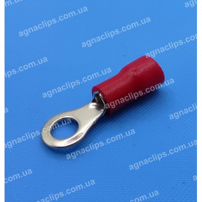 RV 1,25-4 Клема маси Ø 4мм. в ізоляції червона