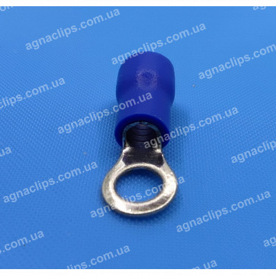 RV 2-4 Клема маси Ø 4мм. в ізоляції синя