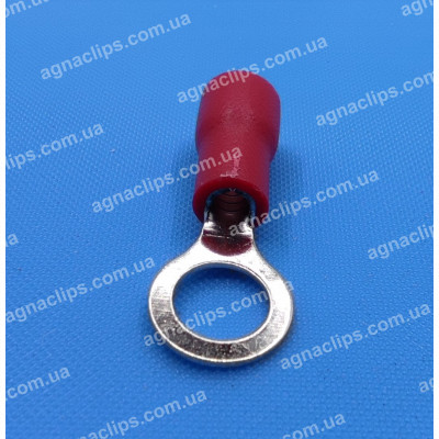 RV 1,25-5 Клема маси Ø 5мм. в ізоляції червона